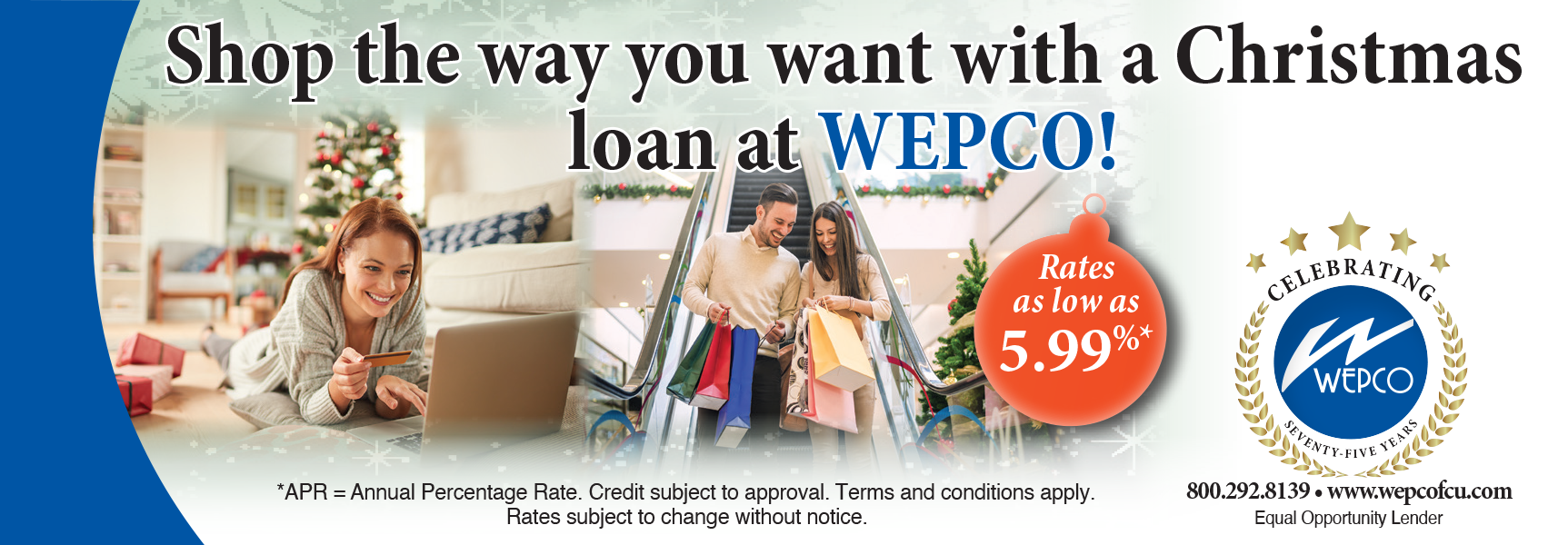 Christmas Loan as low as 5.99% APR