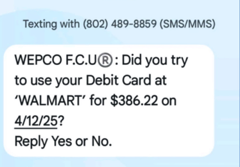 Fraud text 